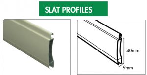 roller shutter slat profiles