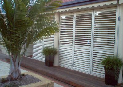 plantation shutters in large doors