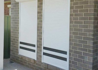 House Window With Roller Shutters