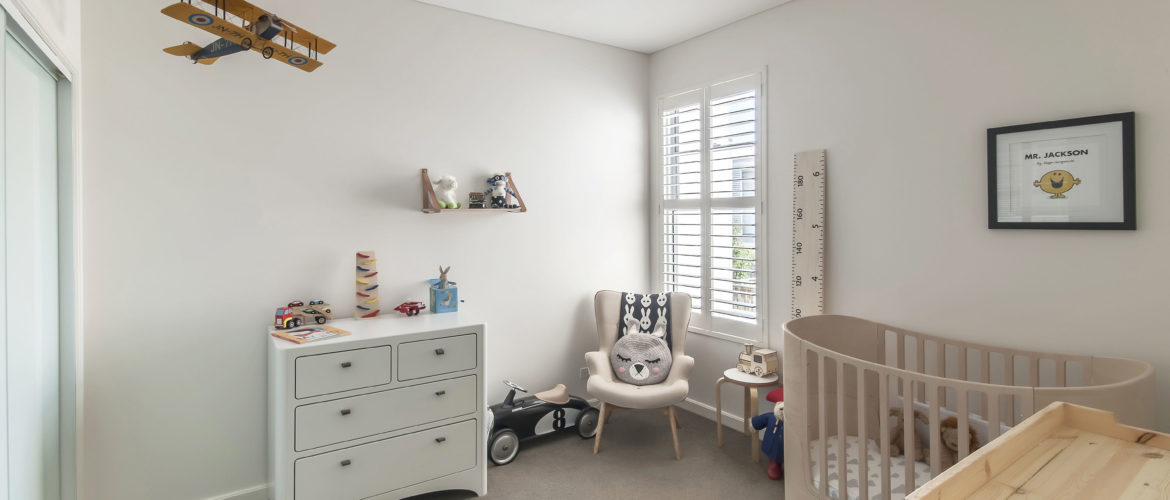 plantation shutters in nursery