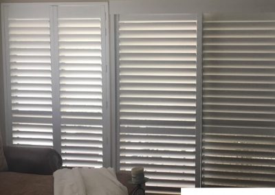 Plantation Shutters block light and provide control