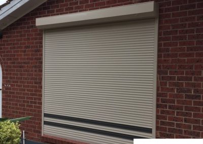 Roller Shutters Over Large Window