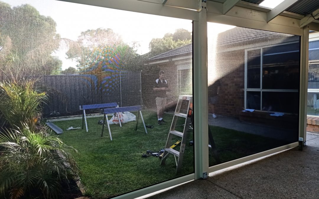 Outdoor blinds fitted in Glenelg North