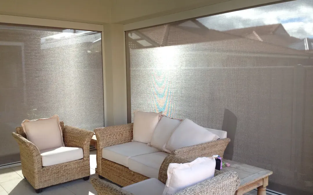 Outdoor Roller Blinds block out UV rays
