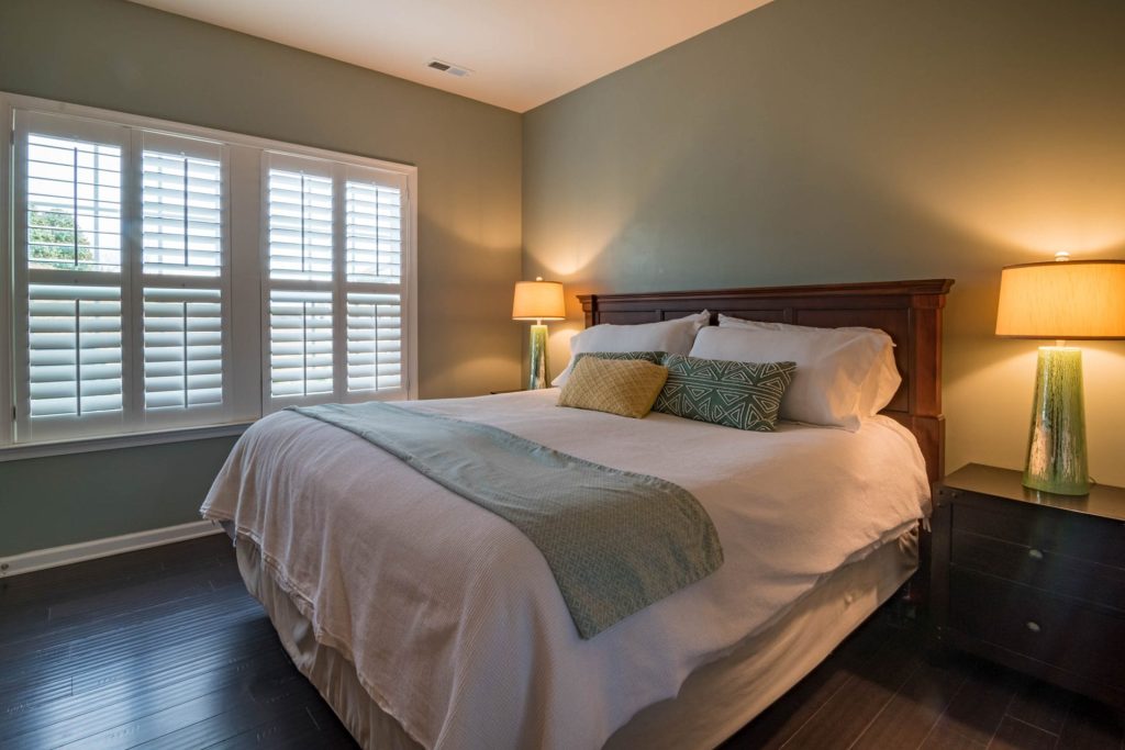 Plantation Shutters bedroom