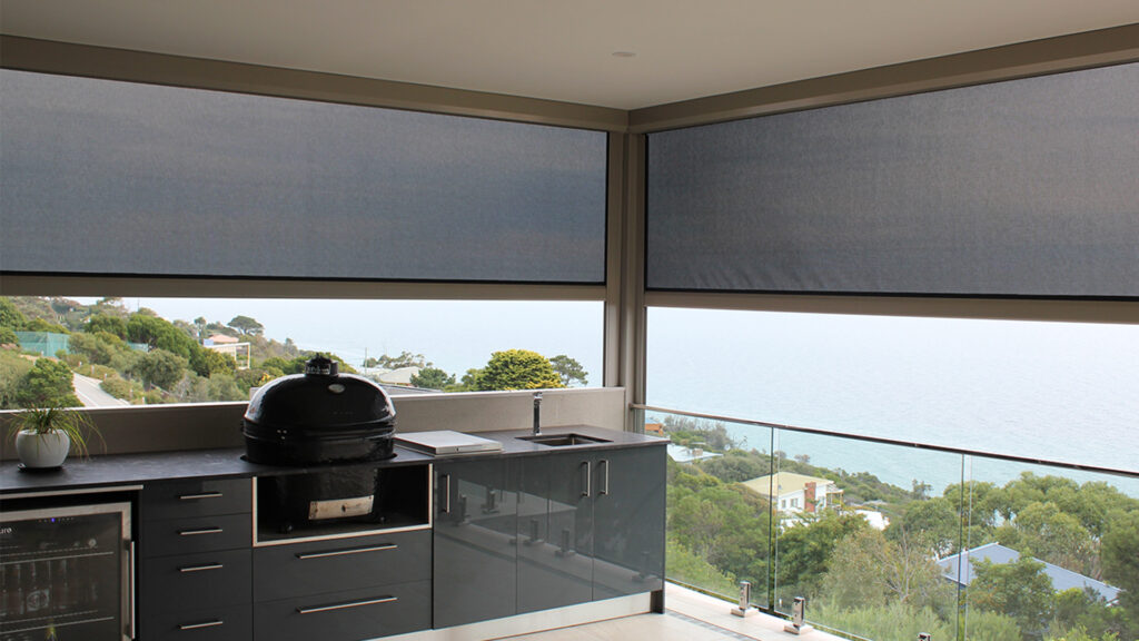 Balcony outdoor blinds for apartments