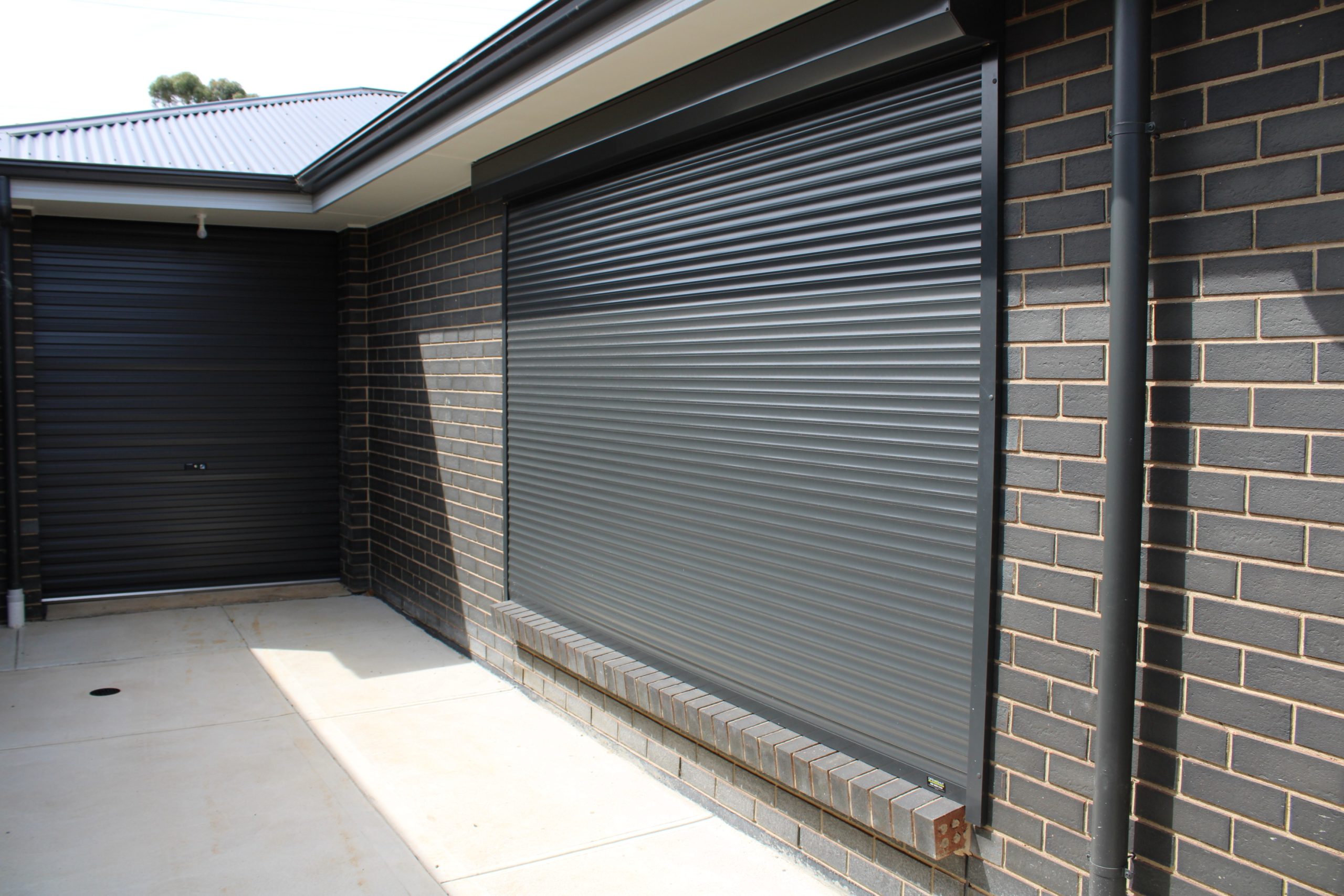 Newly installed roller shutter on a window at a Davoren Park home